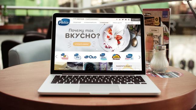 <b>Deluxe</b> <b>Interactive</b> обновило дизайн официального Интернет-сайта Valio в России